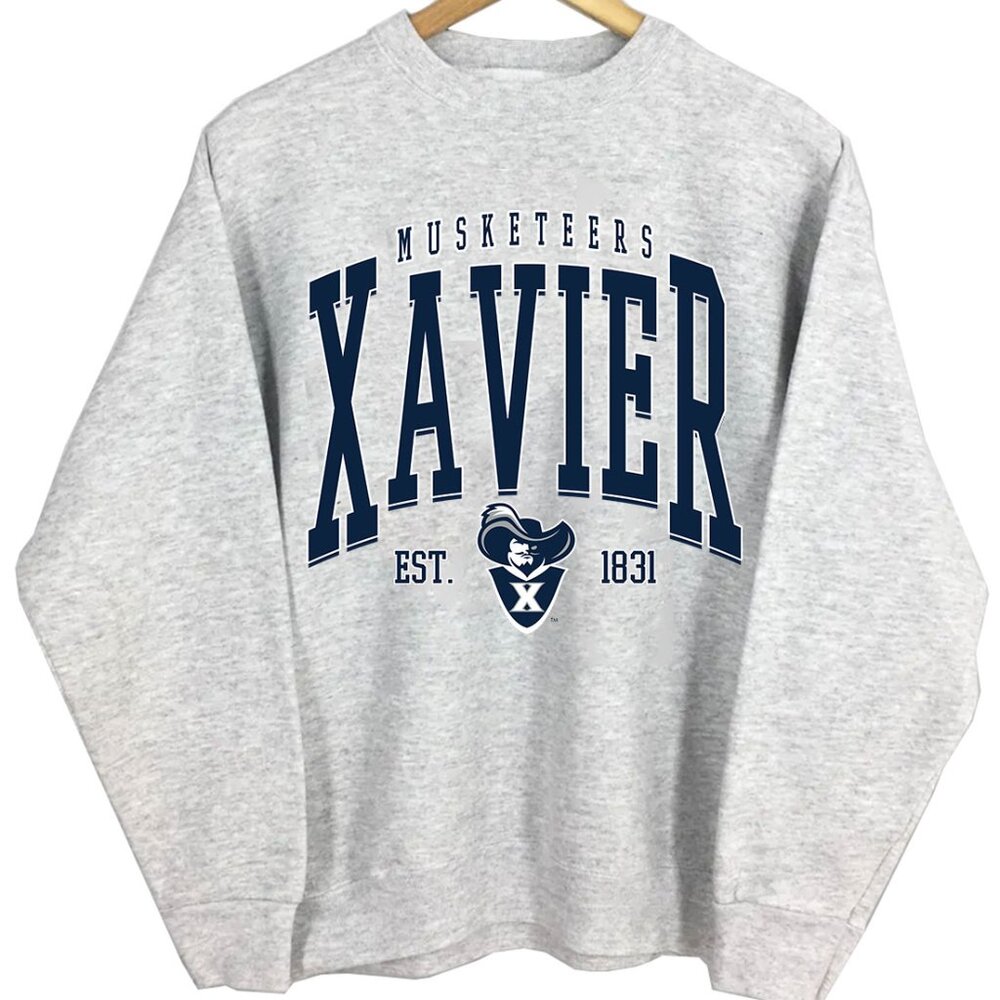 NCAA Xavier Musketeers Varsity Teams Shirt Sweatshirt Retro Sweater